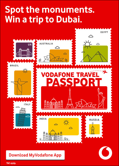 Creative Vodafone Travel passport
