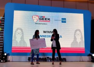 Tanneeru Leela_Winner of TechGig Geek Goddess 2019