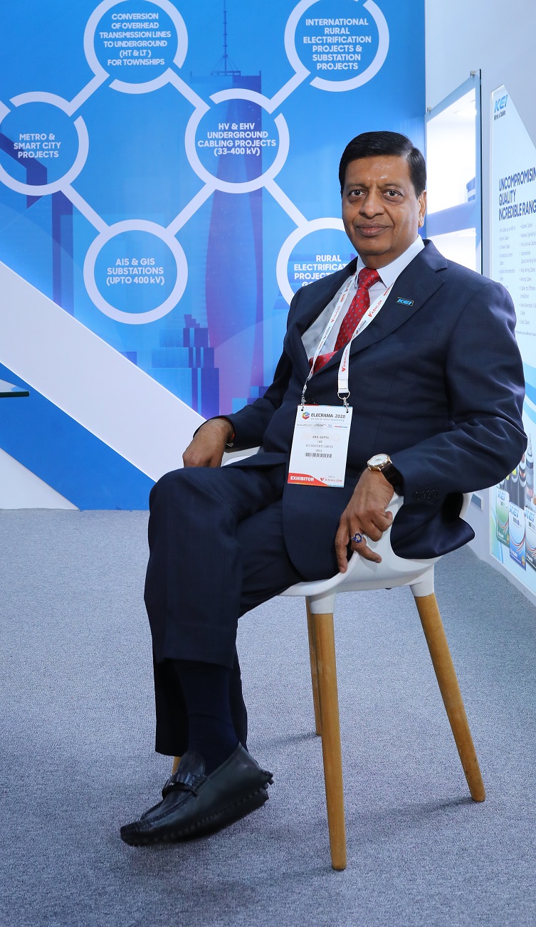 Mr Anil Gupta, Chairman cum Managing Director, KEI Industries Ltd