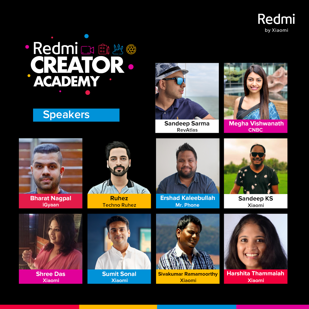 Redmi Creator Academy Experts