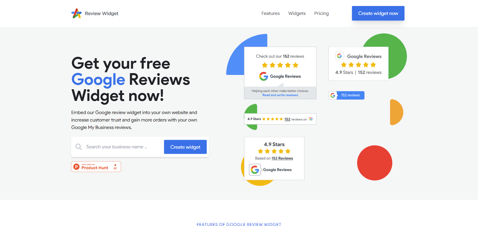 review widget
