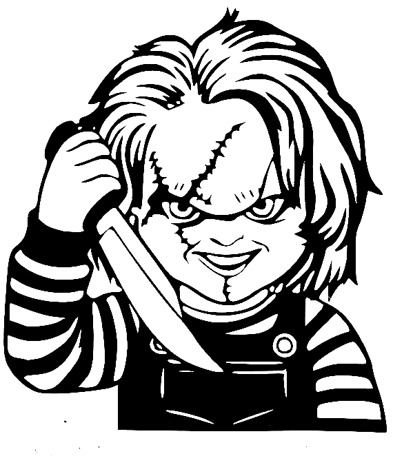 Chucky, Bendy, and The Ink Machine coloring pages