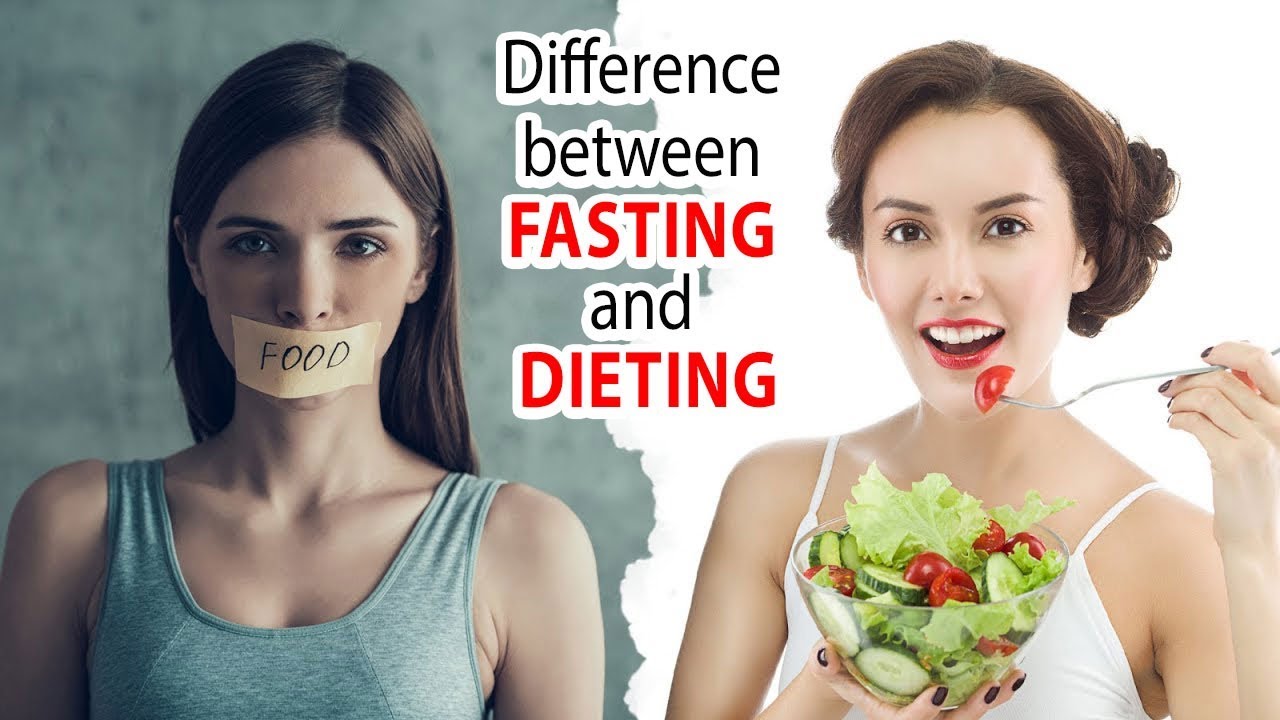 Main differences between diet and fasting