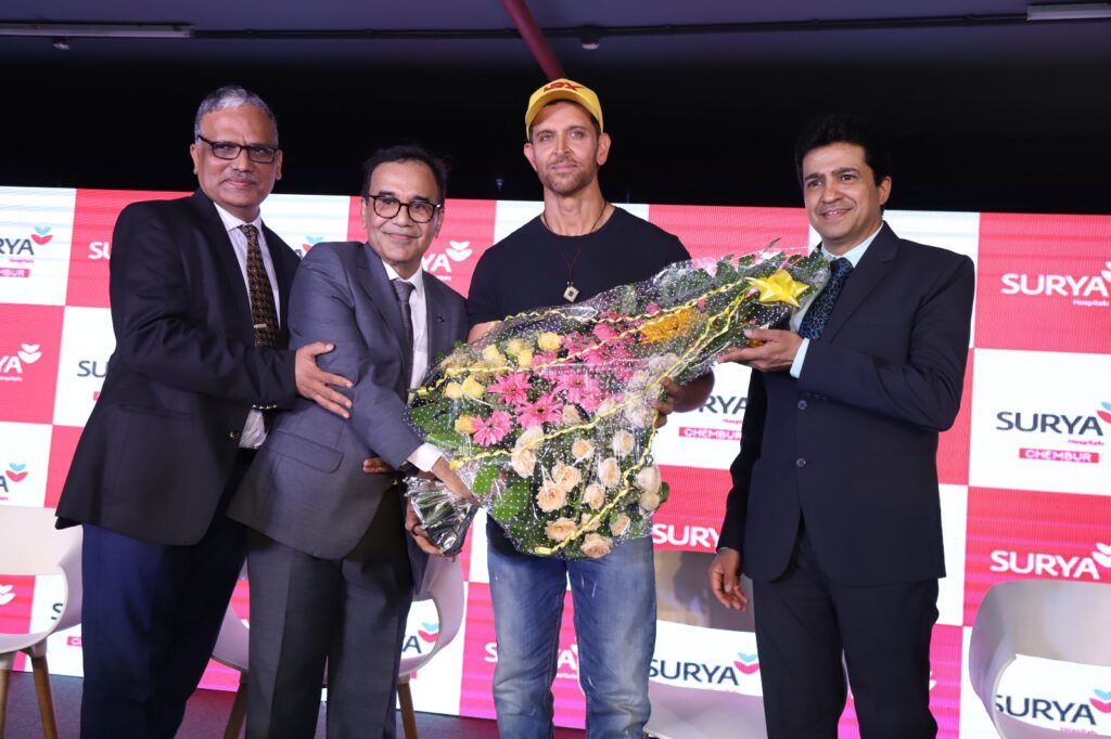 Hrithik Roshan Graces The Opening Ceremony of Surya Hospital in Chembur