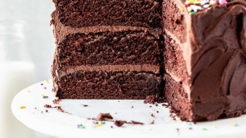 Chocolate Brown Fresh Cream Cake Very Delicious Best For Birthday And  Marriage Anniversary Stock Photo, Picture and Royalty Free Image. Image  136413890.