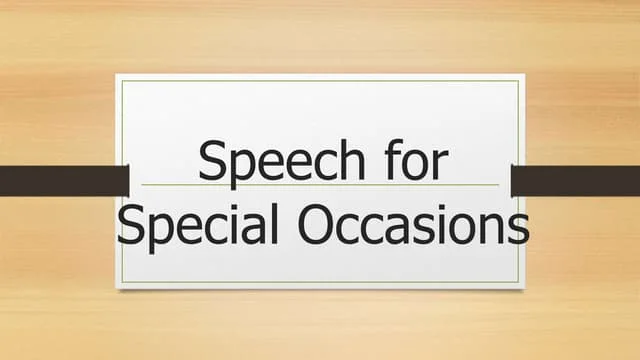 A Writing Guide For Students on Special Occasion Speech