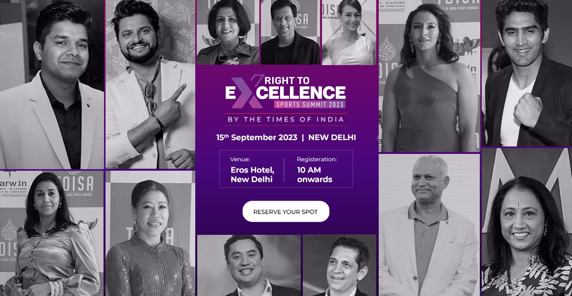The Times of India Unveils 'Right to Excellence' Series, Kicking Off with Sports Summit 2023