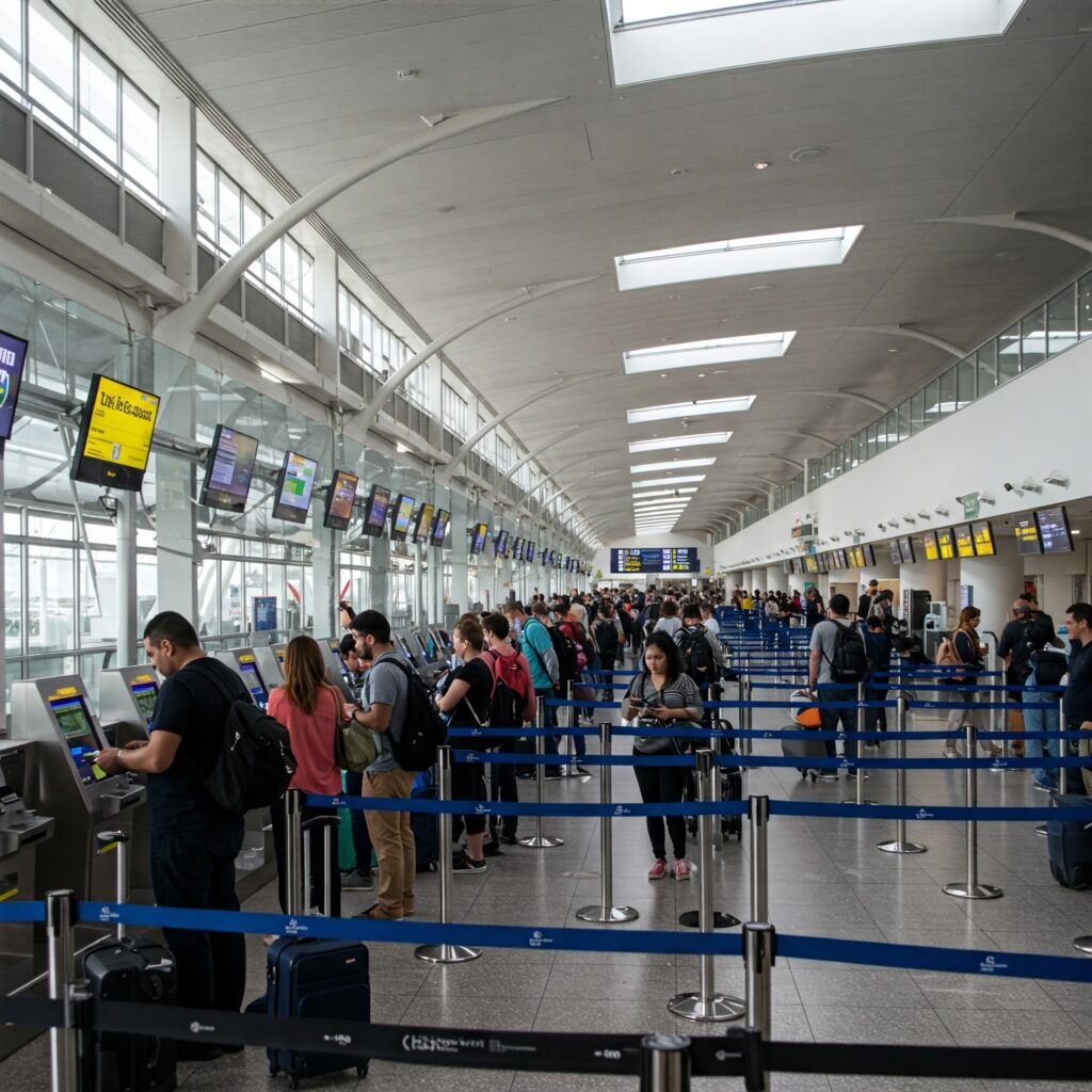 airport queue management system 