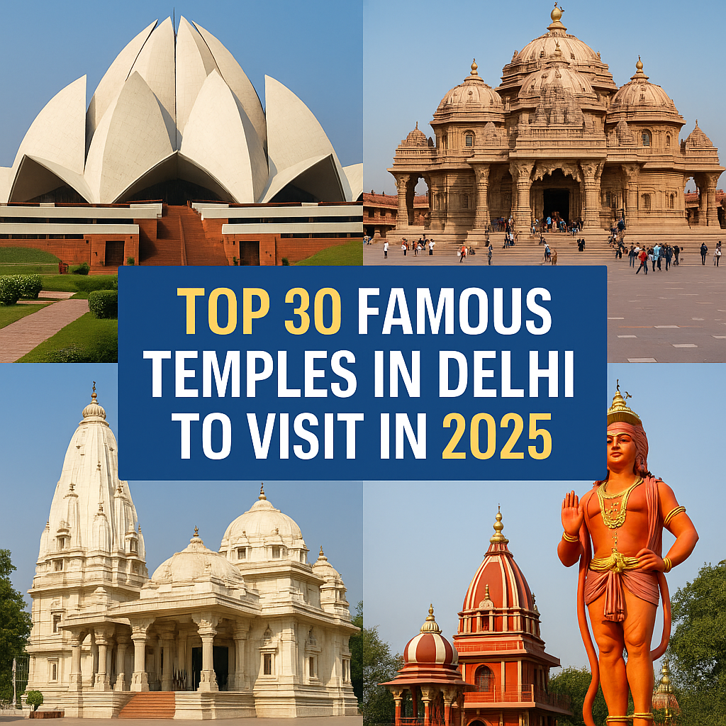 Top 30 Famous Temples in Delhi to Visit in 2025