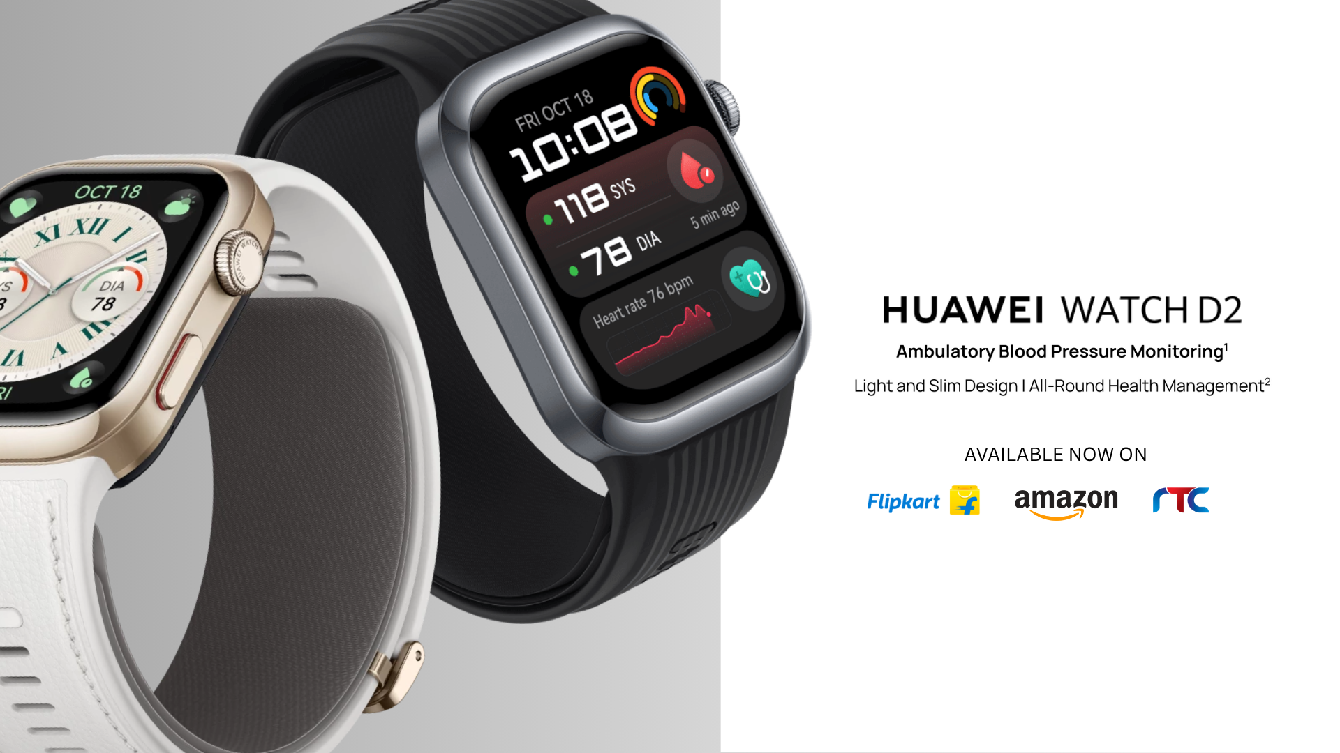 HUAWEI WATCH D2 hits the Indian market featuring Medical-Grade Blood Pressure Monitoring