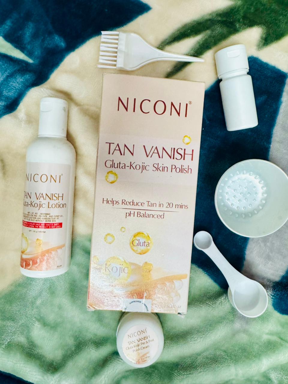 NICONI Tan Vanish Gluta-Kojic Skin Polish Review