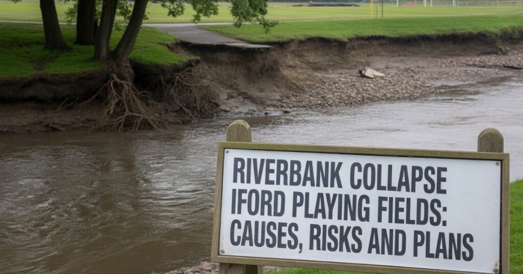 Riverbank Collapse at Iford Playing Fields (2025)