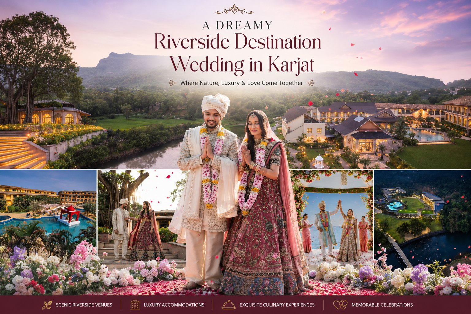 A Dreamy Riverside Destination Wedding in Karjat