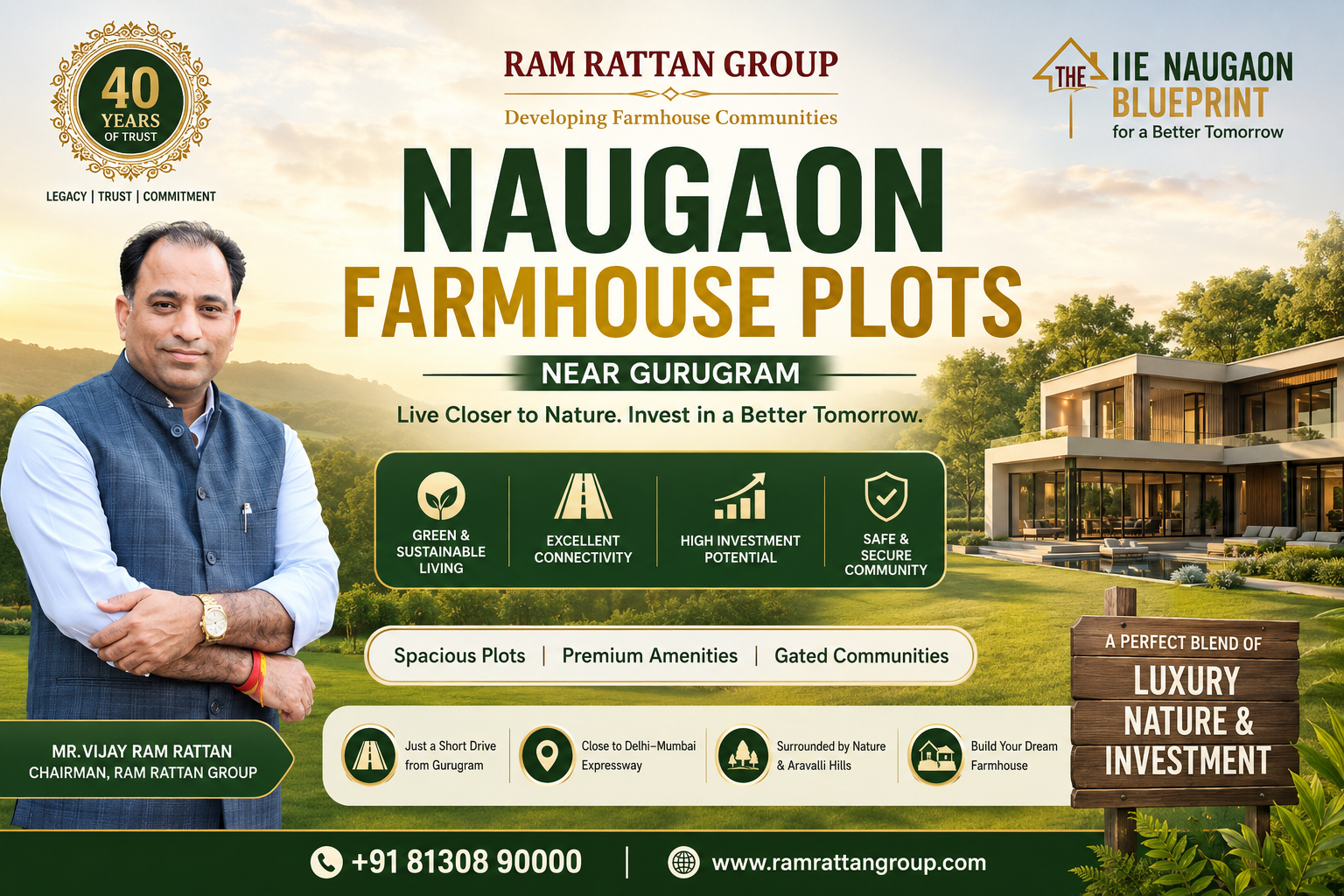 Naugaon Farmhouse Plots Near Gurugram | Ram Rattan Group