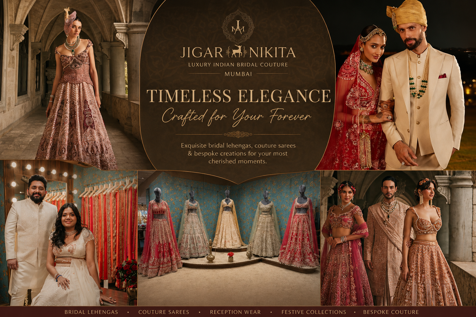 Jigar & Nikita | Luxury Indian Bridal Couture, Mumbai